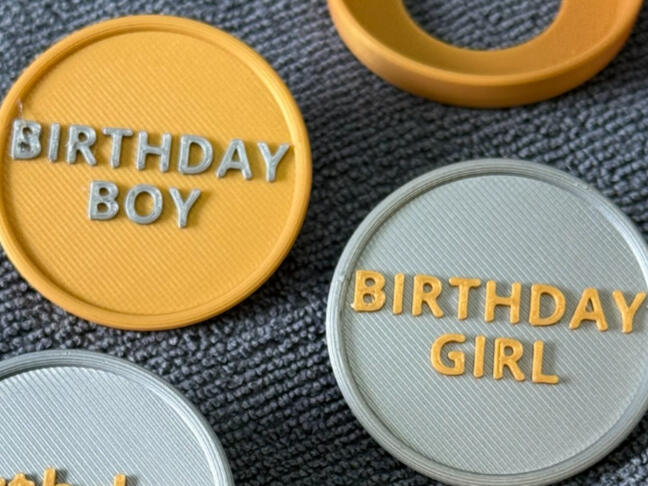 Pop badge (Birthday) - £1
